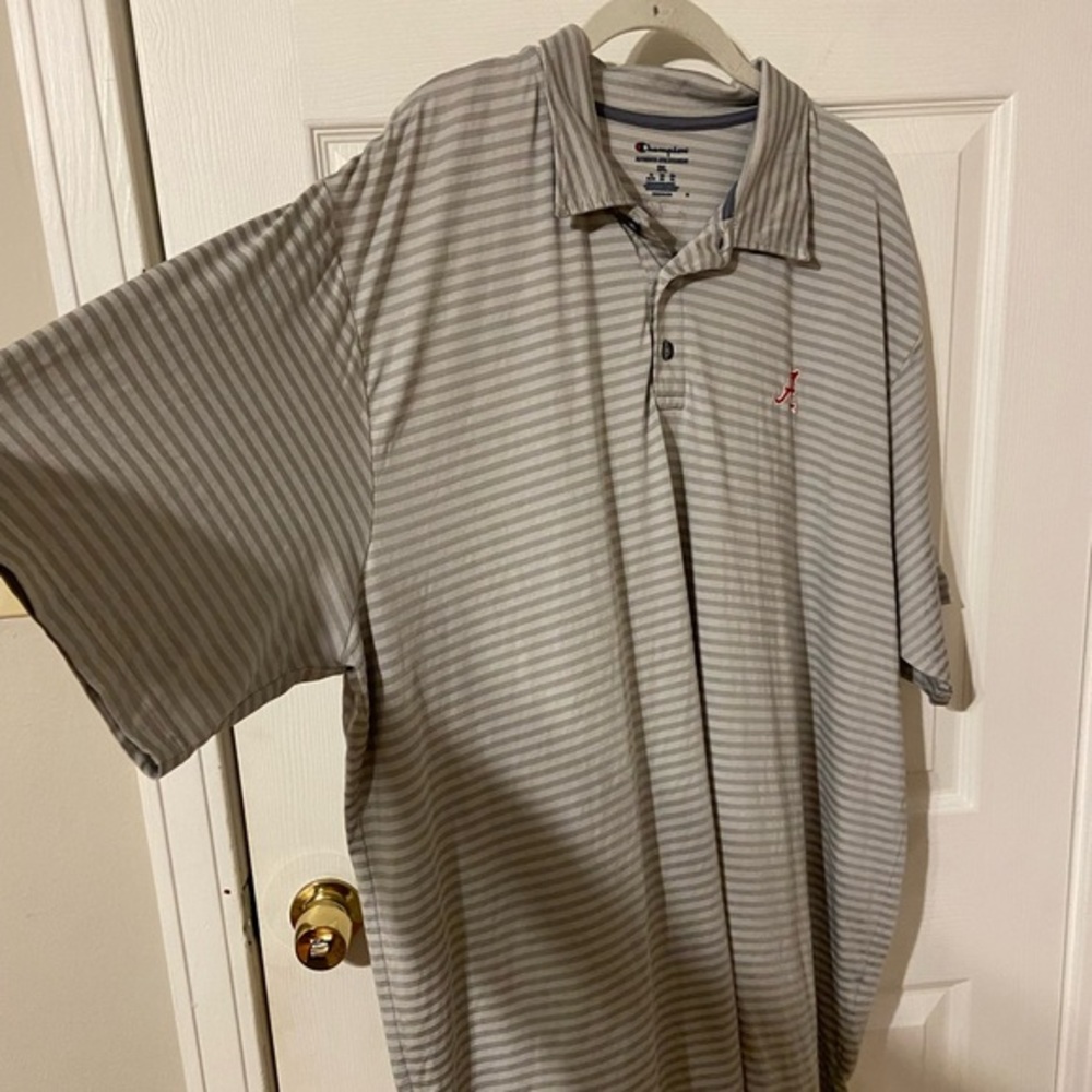 Alabama XXL Champion Gray Striped Men's Shirt